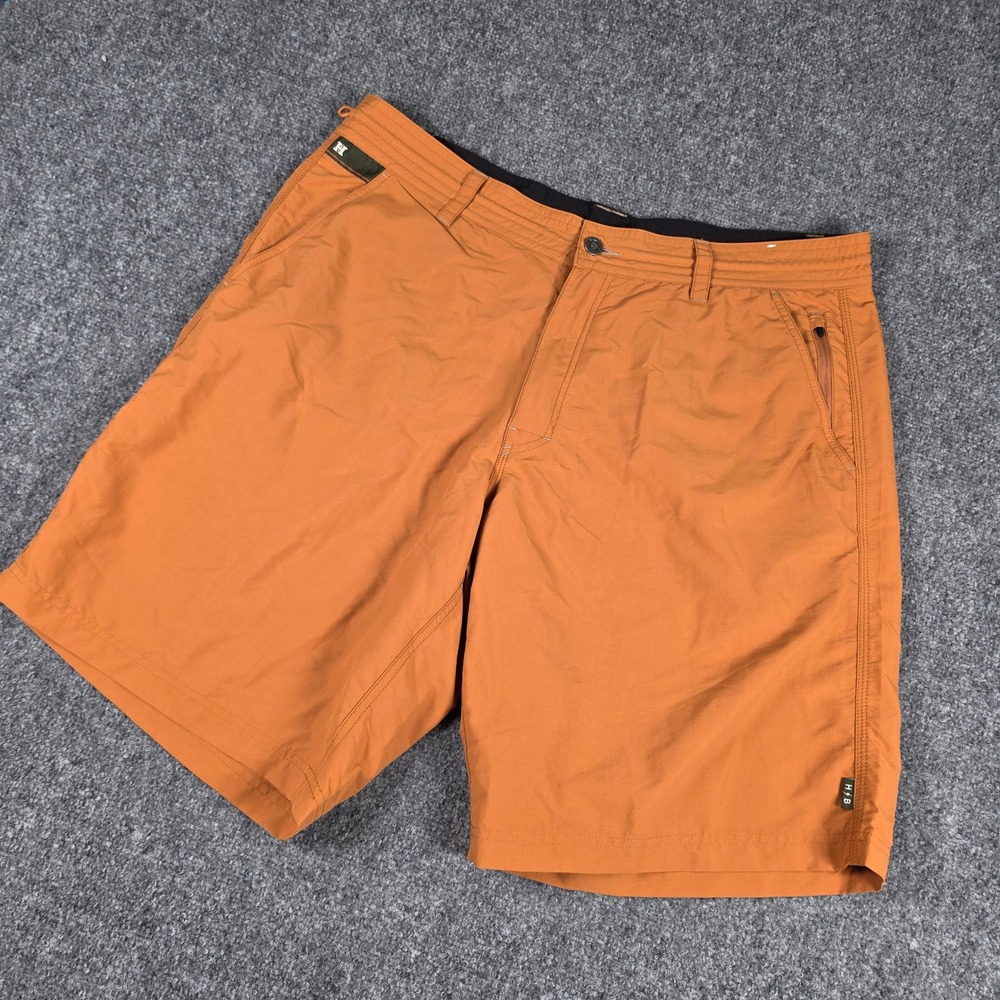 Howler Bros Horizon Hybrid Shorts Mens 38 Orange/Adobe Ripstop Nylon Outdoor